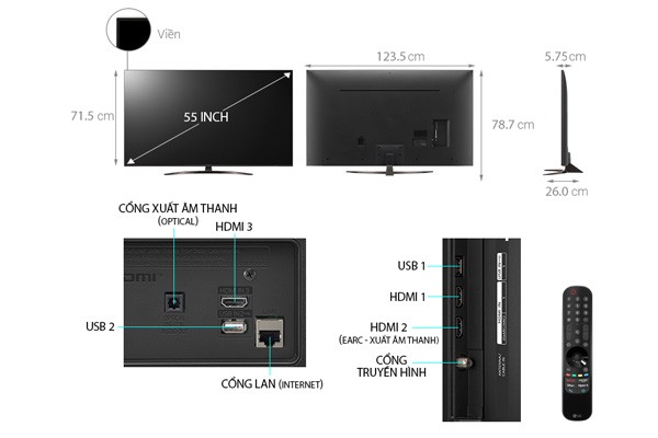 Smart Tivi LG 4K 55 inch 55UP8100PTB ThinQ AI_01
