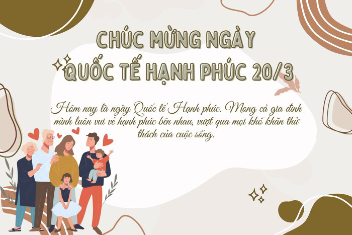 Thiệp và lời chúc mừng Ngày Quốc tế Hạnh phúc 20/3 hay nhất