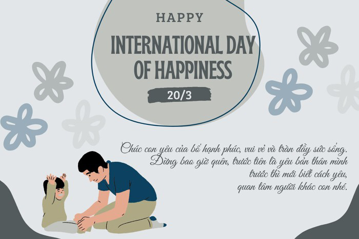Thiệp và lời chúc mừng Ngày Quốc tế Hạnh phúc 20/3 hay nhất