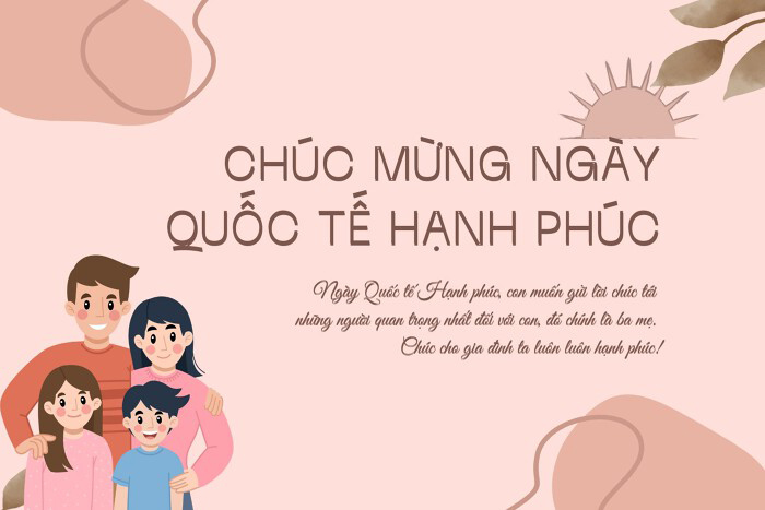 Thiệp và lời chúc mừng Ngày Quốc tế Hạnh phúc 20/3 hay nhất